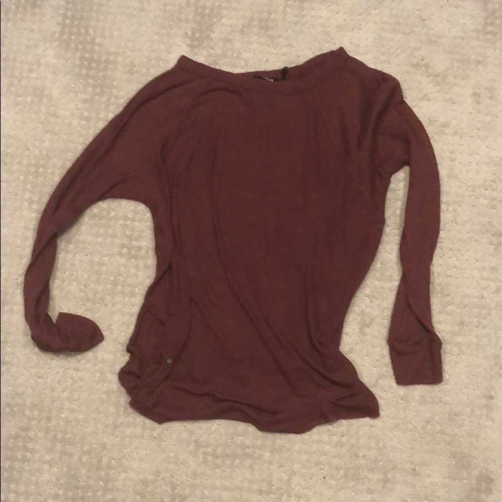 Urban outfitters thermal burgundy new top